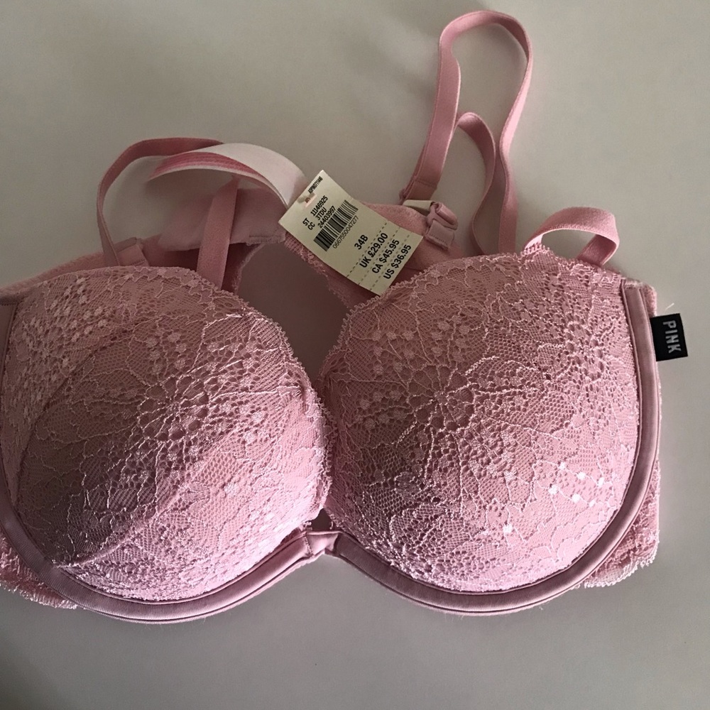 PINK Victoria secret light pink lace multi-way bra - Picture 3 of 6